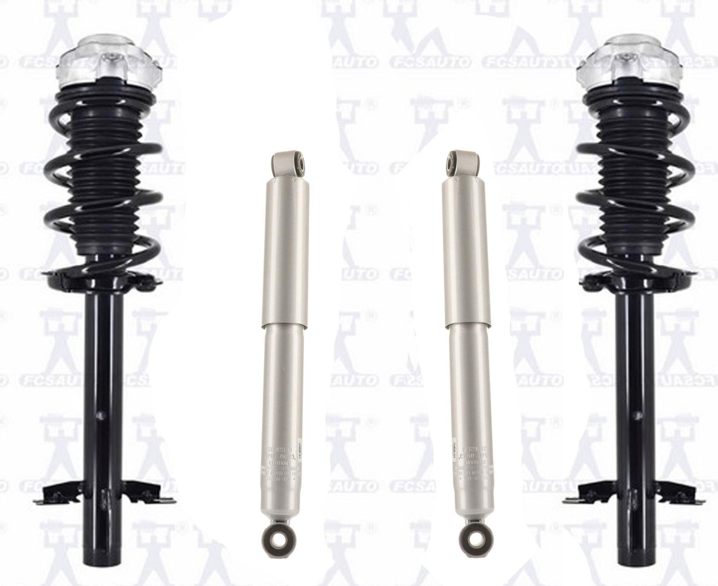 Conjunto de puntales de resorte helicoidal completo delantero para Ram Promaster 1500 2014-2020, kit de 4 piezas
