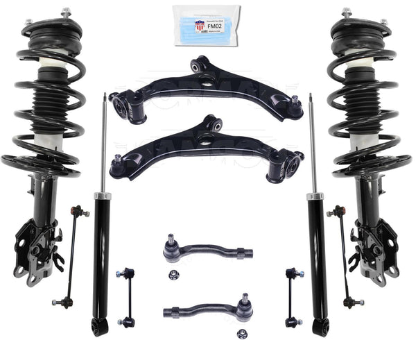 Puntales delanteros Amortiguadores traseros Controles Brazos Barras de acoplamiento Enlaces para Mazda 6 2014-2017