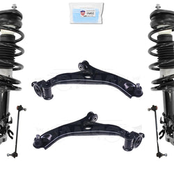 Brazos de control inferiores delanteros completos y enlaces de barra estabilizadora para Mazda 6 2014-2017