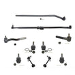 For Jeep Wrangler 2007-2017 Front Shocks Upper & Lower Ball Joints Tie Rods Arms