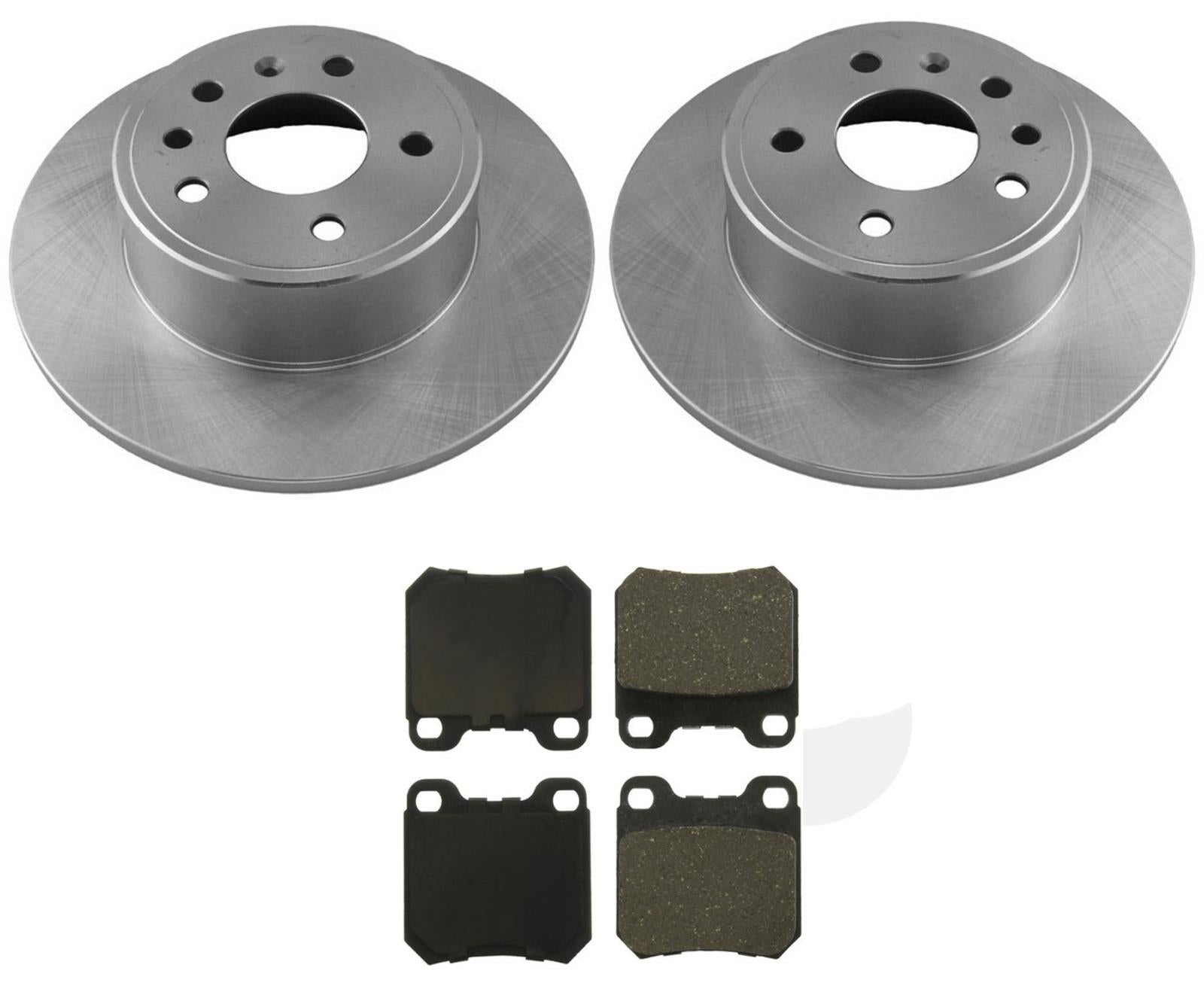 Compatible con rotores de freno traseros Saturn Serie L 2002-2005 y pastillas de freno de cerámica.