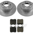 Fits 2002-2005 Saturn L Series Rear Brake Rotors & Ceramic Brake Pads