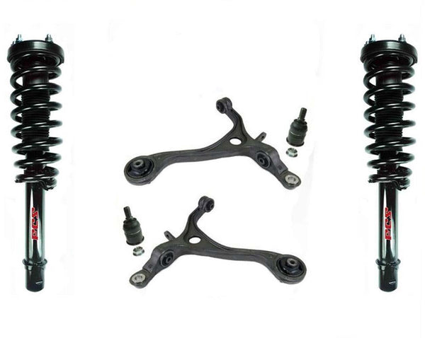 For 2004-2006 Acura TL Front Complete Strut Assembly & Lower Control Arms W/ BJ