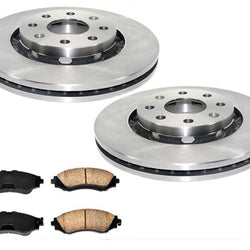 Rotores de disco delantero 100% nuevos y pastillas de freno de cerámica, 3 piezas para Suzuki Swift 04-07