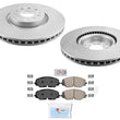Front Coated Disc Brake Brake Rotors Brake Pads for 2018-2024 Volkswagen Atlas