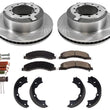 Rotores de freno de disco trasero y pastillas de freno de cerámica para Ram 4500 5500, kit de 5 piezas 08-18