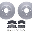 Front Brake Rotors & Ceramic Brake Pads Fits 2017-2023 Mitsubishi Mirage