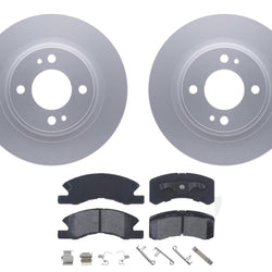 Front Brake Rotors & Ceramic Brake Pads Fits 2017-2023 Mitsubishi Mirage