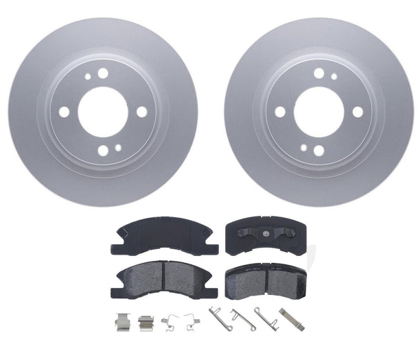 Front Brake Rotors & Ceramic Brake Pads Fits 2017-2023 Mitsubishi Mirage