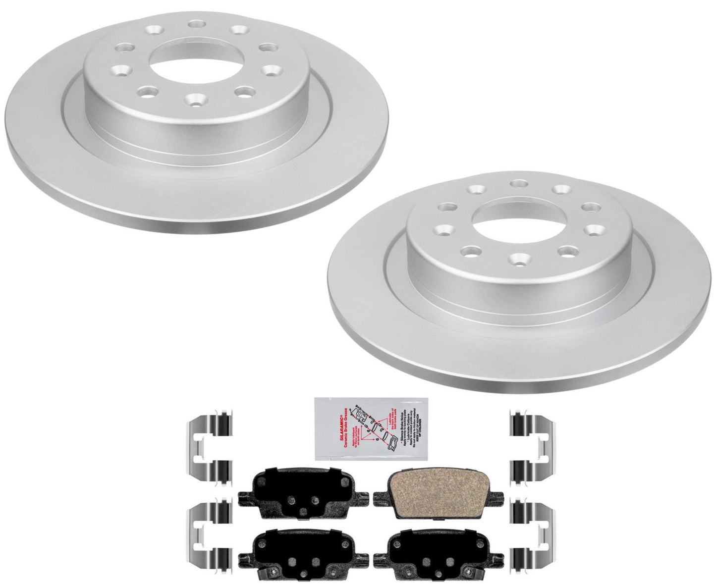 Rotores de freno trasero y pastillas de freno de cerámica para Chevrolet Malibu 1.5L 2.0L 2017-2020