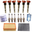 Ignition Coils Spark Plugs Air Oil Gas & Cabin Filters for Audi 3.0L A4 02-06