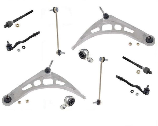 Control Arms Tie Rods Sway Bar Links Kit for BMW 325i E46 01-05 Rear Wheel Drive