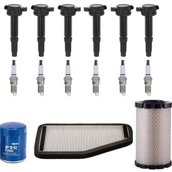 Direct Ignition Coils Spark Plug Air Cabin Oil Filters for Ford Escape 3.0 09-12