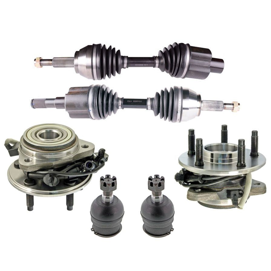 Nuevo (2) ejes delanteros CV para 03-05 Sport Trac 03-11 Ranger 4x4 Frt Hubs Ball Joit
