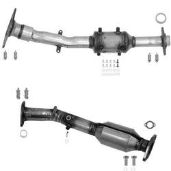Front & Rear Lower Catalytic Converter with Gaskets for 2013-2020 Nissan NV200