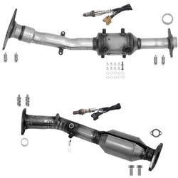 Front & Rear Lower Catalytic Converter w O2 Sensores for 2013-2020 Nissan NV200