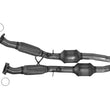 Eng. Y Flex Pipe Dual Catalytic Converter with Gaskets for 07-10 Volvo XC90 3.2L