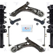 For Volkswagen Jetta Sedan 11-14 Control Arms Ball Jt Tie Rod Coil Spring Struts