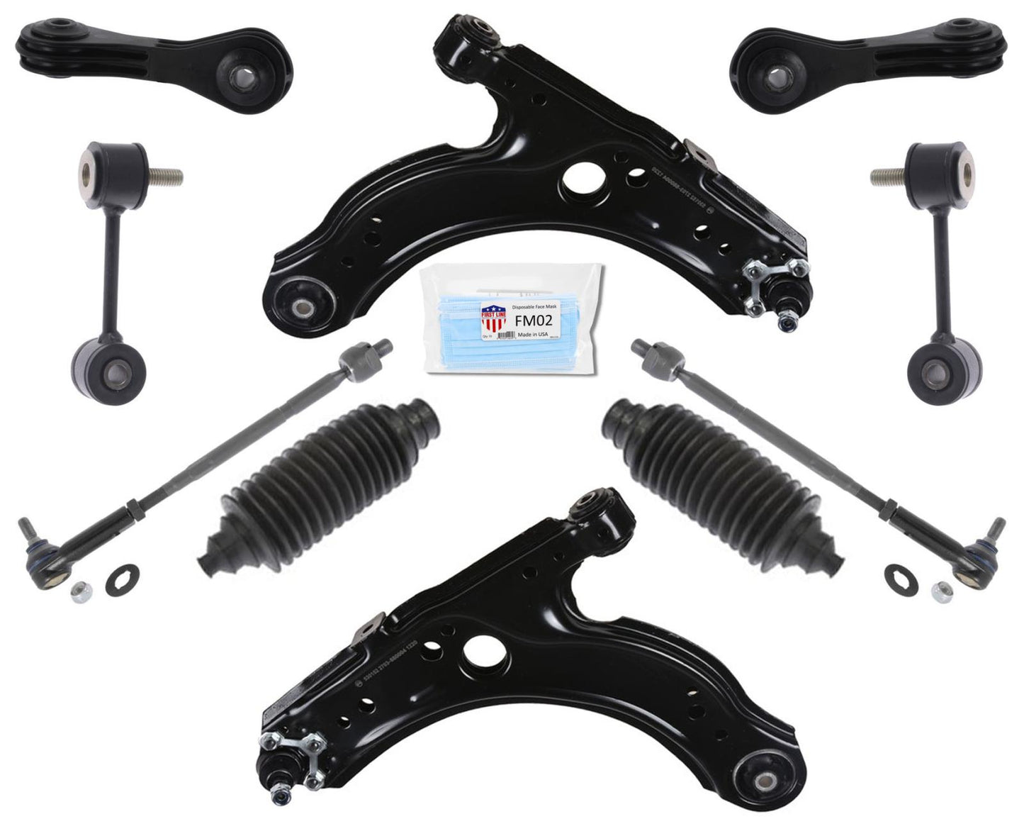 Kit de eslabones estabilizadores de brazos de control inferiores para Volkswagen Beetle 1998-2010