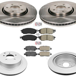 Front & Rear Brake Rotors & Brake Pads Fits Infiniti FX35 2006-2010
