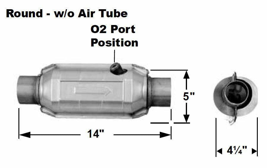 2.25" AP Exhaust Heavy Load Catalytic Converter True OBDII - 608265 - Photo 3