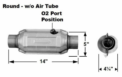 2.25" AP Exhaust Heavy Load Catalytic Converter True OBDII - 608265 - Photo 3
