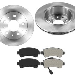 Rear VENTED Brake Rotors Pads Fits For 2014-2020 Ram Promaster 1500 2500 3500 3p