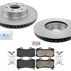 Front Coated Disc Brake Brake Rotors Brake Pads for 2015-2020 Chevrolet Colorado