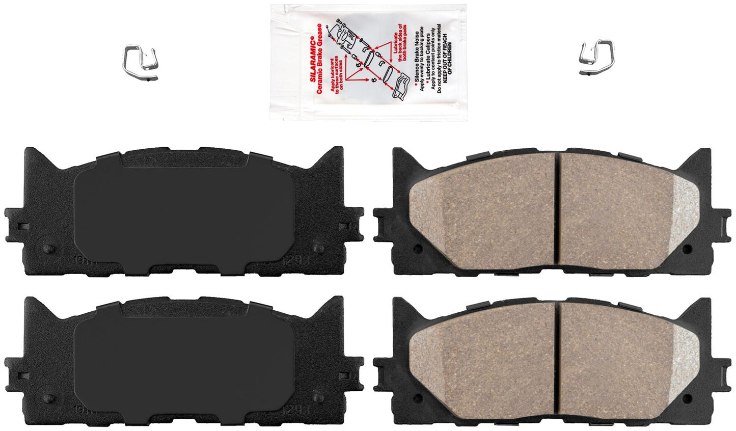 Front Disc Brake Rotors + Brake Pads for Lexus ES300h ES350 Toyota Camry Avalon