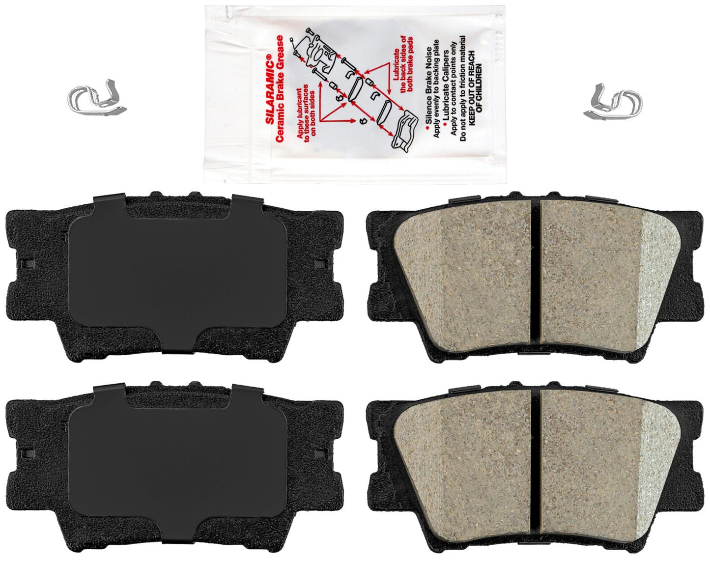 Pastillas de freno delanteras y traseras para Toyota Camry 2007 -2017 Se adapta a Lexus ES350 Cerámica +