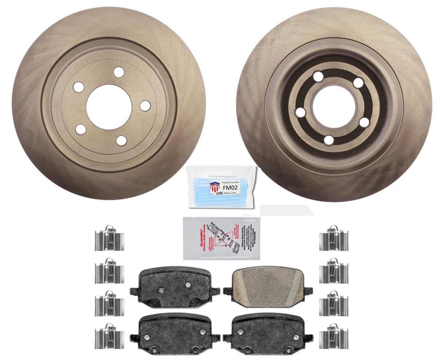 Pastillas de freno de rotores de freno de disco trasero de 320 mm para Ford Explorer 2020-2021