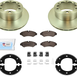 Rear Brake Rotors Metallic Pads Shoes for 2019-2020 Sprinter 3500 Dual Rear Whel