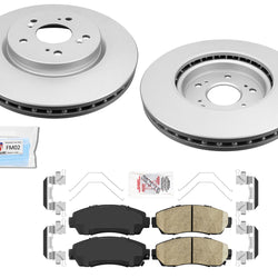 Front Coated Disc Brake Brake Rotors Brake Pads for 2010-2015 Honda Crosstour