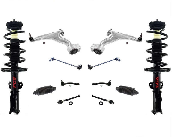 Coil Spring Struts Control Arm Ball Joints Rods Fits 2010-2016 Cadillac SRX 12Pc