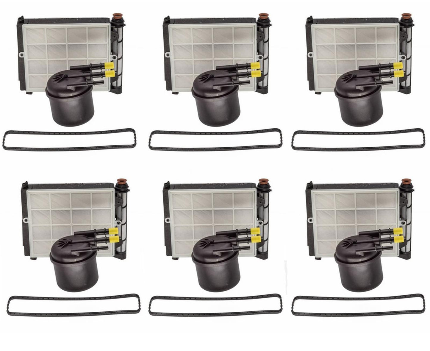 For 17-23 F250 6.7L Ford Powerstroke HC3Z9N184B Fuel Water Filter Kit 6 Pcs Kit