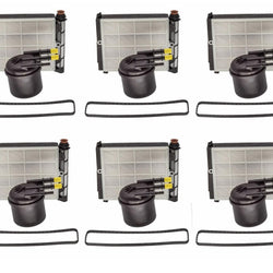 For 17-23 F250 6.7L Ford Powerstroke HC3Z9N184B Fuel Water Filter Kit 6 Pcs Kit