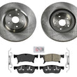 Front Coated Brake Rotors and Ceramic Brake Pads Fits 2019-2021 Subaru Ascent
