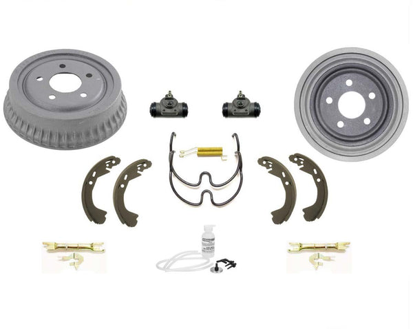 Fits For 1999-2005 Pontiac Grand Am Rear Left and Right Drums & Shoes 9pc Kit