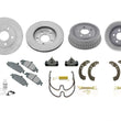 For 99-05 Pontiac Grand Am Disc Rotors Rear Left and Right Drums & Shoes 12pc kt