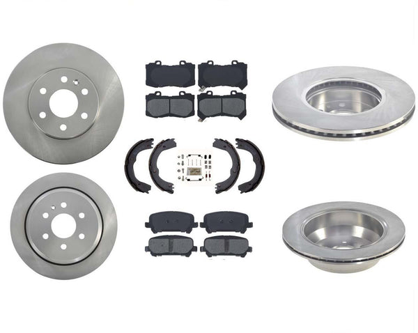 Front & Rear Brake Rotors Brake Ceramic Pads for GMC Canyon 2015-2020 8Pc