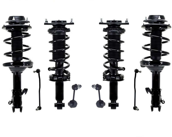 Front & Rear Complete Struts & Sway Bar Links For Subaru Legacy 2015-2017