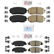 Front & Rear Ceramic Pads with Hardware for 2019-2021 Mazda CX5