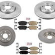 Ameri Brake Disc Brake Rotors Ceramic Brake Pad Hardware For 12-17 Buick Verano