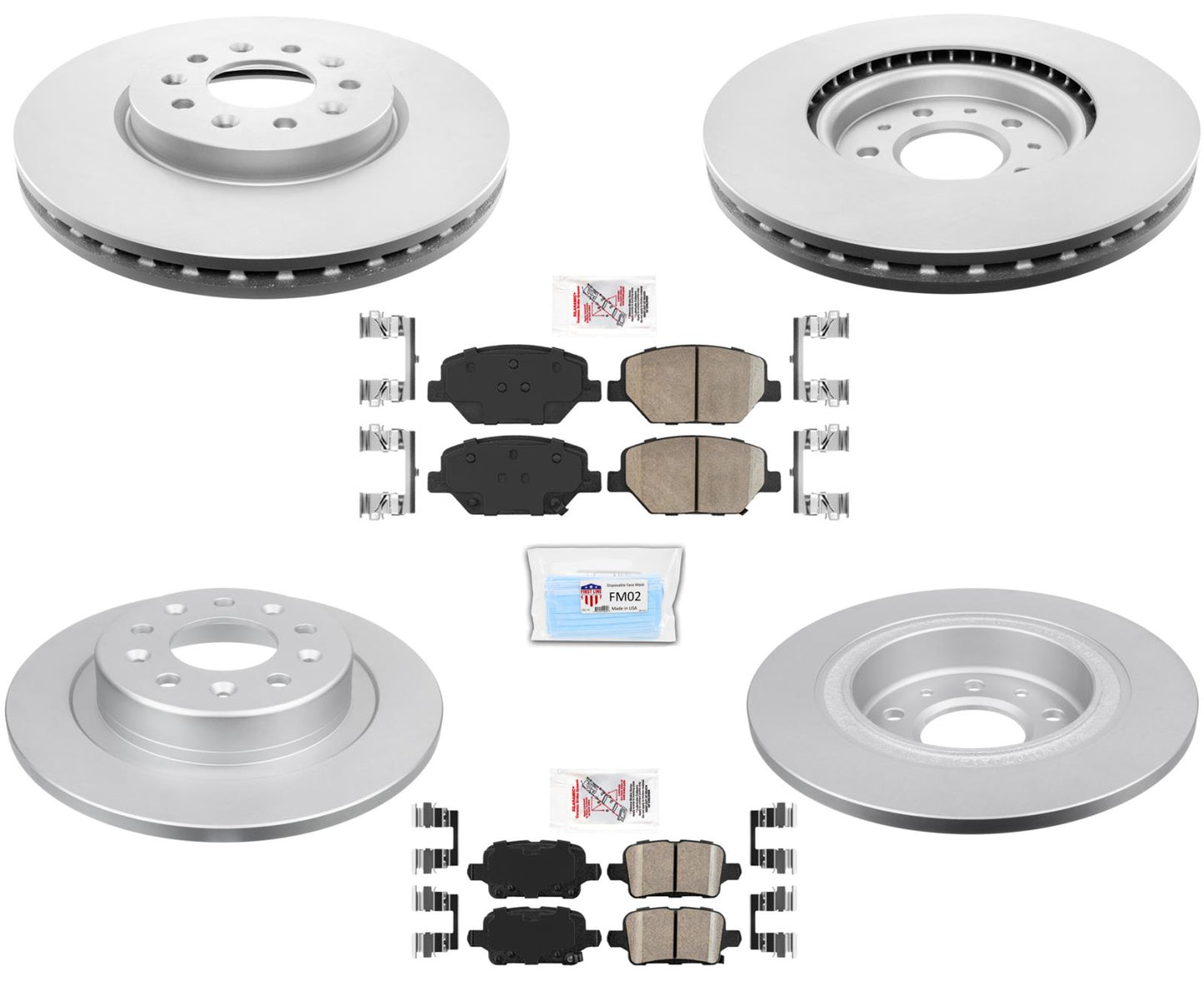 Rotores de freno de disco con revestimiento delantero de 321 mm para frenado Chevrolet Equinox J17 2018-2021