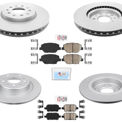 321MM Front Coated Disc Brake Rotors for 2018-2021 Chevrolet Equinox J17 Braking