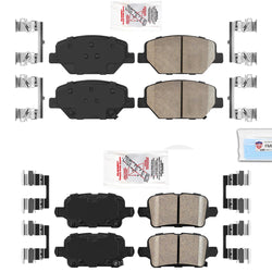 321MM AmeriBRAKES Ceramic Brake Pads for 2018-2021 Chevrolet Equinox J17 Braking