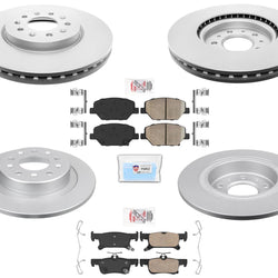 Coated Disc Brake Rotors Fits 16-20 Base Front Wheel Drive Buick Envision 288MM