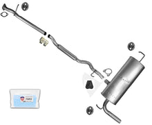 Sistema de tubo de escape con resonador y silenciador para Nissan Rouge Select 2014-2015