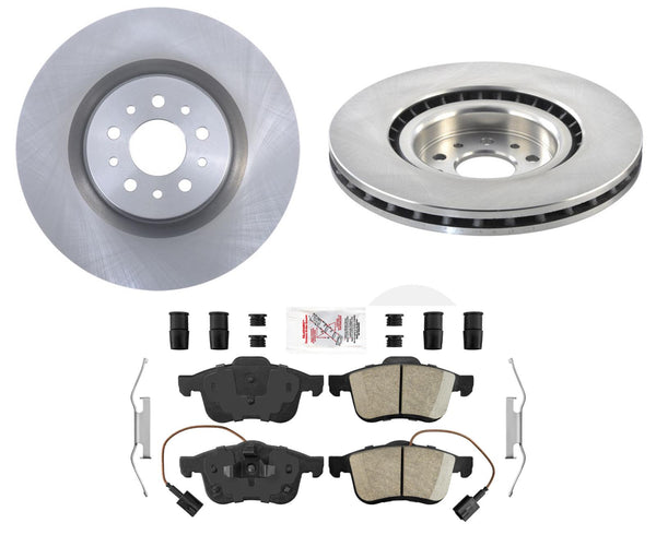 Fits 2014-2021 Ram ProMaster City Front Brake Rotors & Ceramic Brake Pads