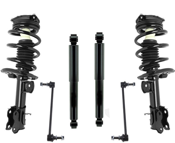 Complete Coil Spring Struts with Shocks & Sway Br for 2013-2020 Nissan NV200